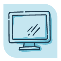 Computer monitor icon