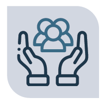 Hands and people icon