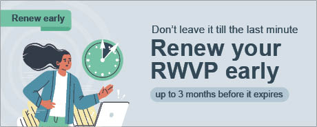 Don't leave it till the last minute Renew your RWVP early